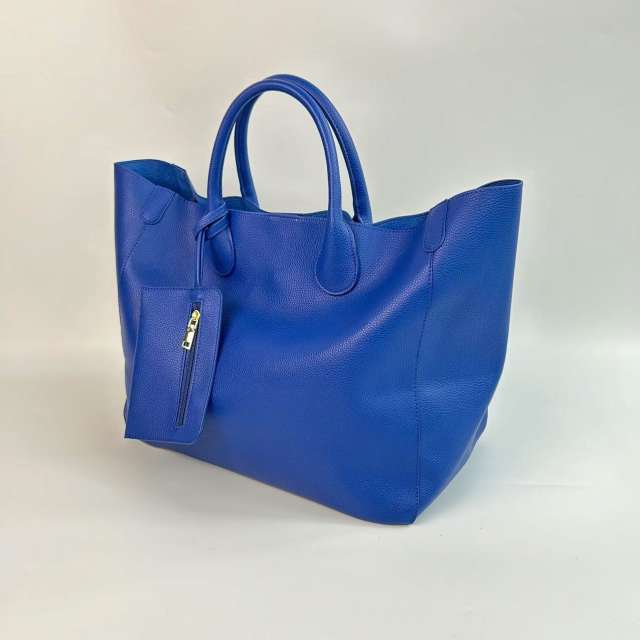 Hot Selling Women's Fashionable Soft Leather Tote Bag Large Capacity Solid Color handbag