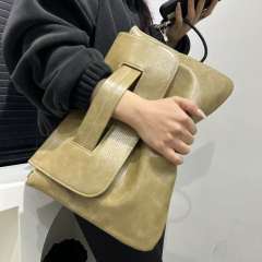 Women's fashion hand-held snake pattern clutch bag