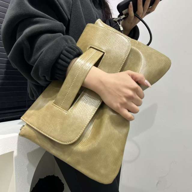 Women's fashion hand-held snake pattern clutch bag