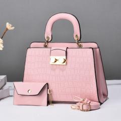 Women's Bag Two-piece Set handbag Women's Large Capacity Solid Color Handbag