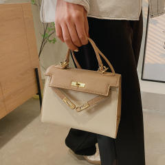 Palm Print 2025 New Kelly Bag Medium Color Contrast Shoulder bag