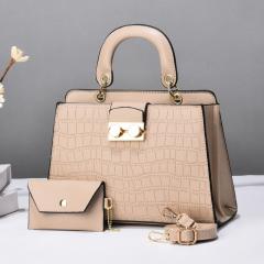 Women's Bag Two-piece Set handbag Women's Large Capacity Solid Color Handbag