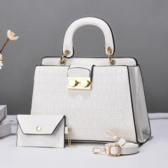 Women's Bag Two-piece Set handbag Women's Large Capacity Solid Color Handbag