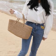 Wholesale Large Capacity Beach Bag Straw Woven Bag