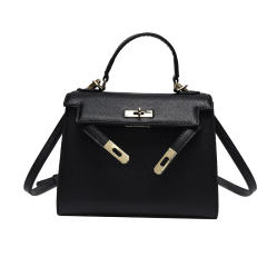 Palm Print 2025 New Kelly Bag Medium Color Contrast Shoulder bag