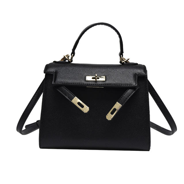 Palm Print 2025 New Kelly Bag Medium Color Contrast Shoulder bag