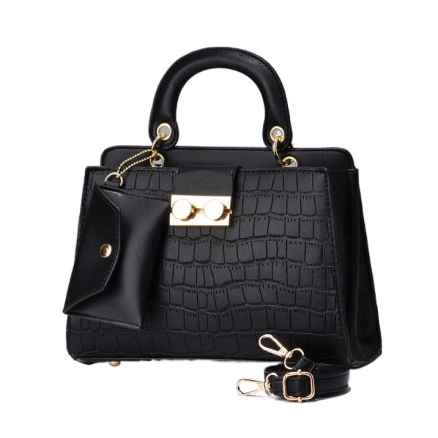 Women's Bag Two-piece Set handbag Women's Large Capacity Solid Color Handbag