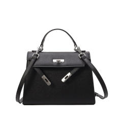 Palm Print 2025 New Kelly Bag Medium Color Contrast Shoulder bag