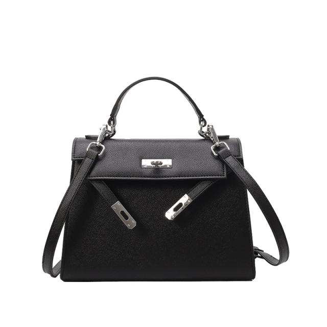 Palm Print 2025 New Kelly Bag Medium Color Contrast Shoulder bag