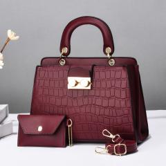 Women's Bag Two-piece Set handbag Women's Large Capacity Solid Color Handbag