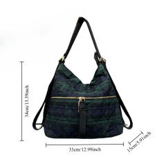 Concuse multi function backpack tote bag quilted design bags for women
