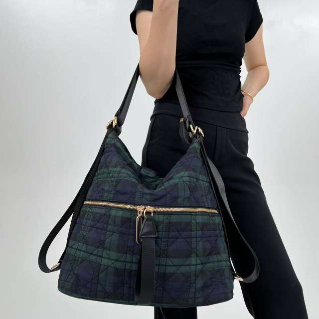 Concuse multi function backpack tote bag quilted design bags for women