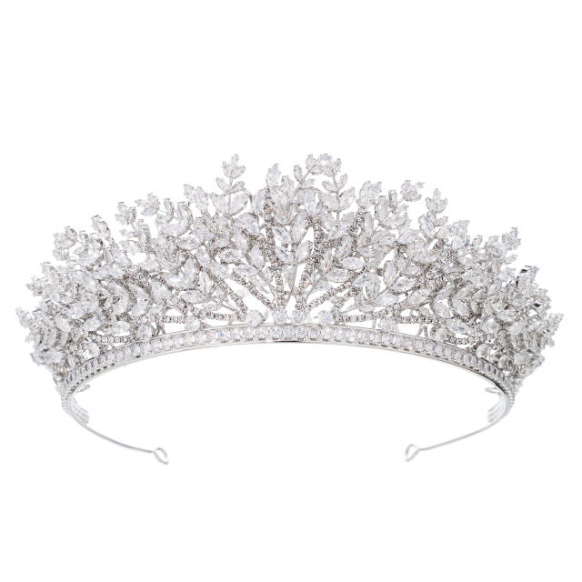 Popular Korean Style Diamond Bridal Crown Zircon Crown