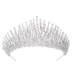 Popular Korean Style Diamond Bridal Crown Zircon Crown