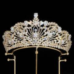 Popular Korean Style Diamond Bridal Crown Zircon Crown