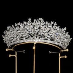 Popular Korean Style Diamond Bridal Crown Zircon Crown
