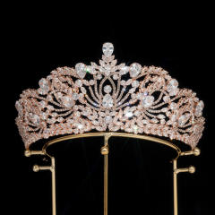Popular Korean Style Diamond Bridal Crown Zircon Crown