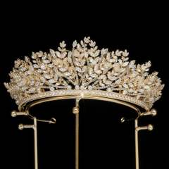 Popular Korean Style Diamond Bridal Crown Zircon Crown