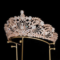 Popular Korean Style Diamond Bridal Crown Zircon Crown