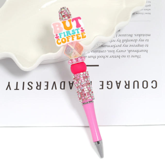 Creative New Cartoon Rotating Beaded Pen Heavy Glitter High-Value New Ins Style Bead Pen Ballpoint Pen