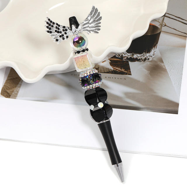 Creative New Cartoon Rotating Beaded Pen Heavy Glitter High-Value New Ins Style Bead Pen Ballpoint Pen