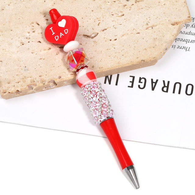 Creative New Cartoon Rotating Beaded Pen Heavy Glitter High-Value New Ins Style Bead Pen Ballpoint Pen