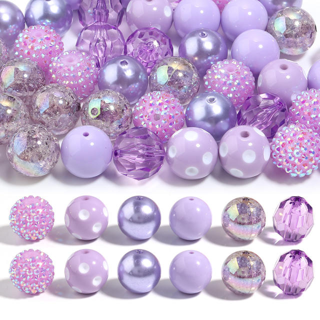 Hot Sale 20mm Multicolor Crystal Beads Candy Color Rhinestone Beads