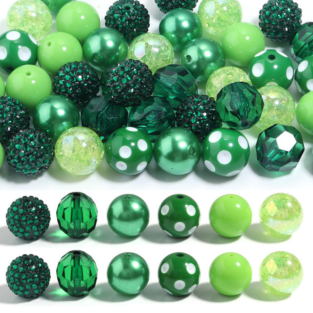 Hot Sale 20mm Multicolor Crystal Beads Candy Color Rhinestone Beads