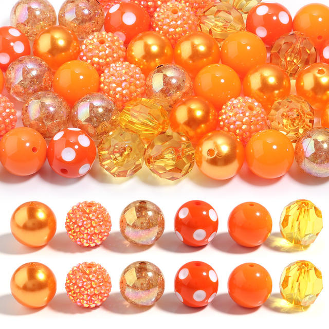 Hot Sale 20mm Multicolor Crystal Beads Candy Color Rhinestone Beads