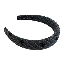 Korean fashion vintage plaid pattern women headband
