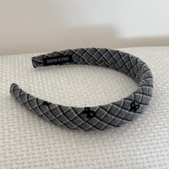 Korean fashion vintage plaid pattern women headband