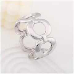Hiphop gold color wide design alloy bangle bracelet set