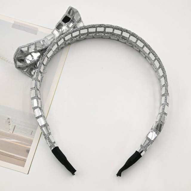 Square Sequin Headband Women's Hair Accessible Luxury Headwear Hair Accessories Wholesale