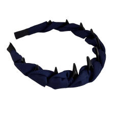 French trend plaid color twisted headband zig zag headband