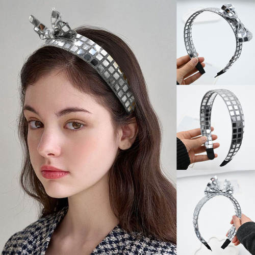 Square Sequin Headband Women's Hair Accessible Luxury Headwear Hair Accessories Wholesale