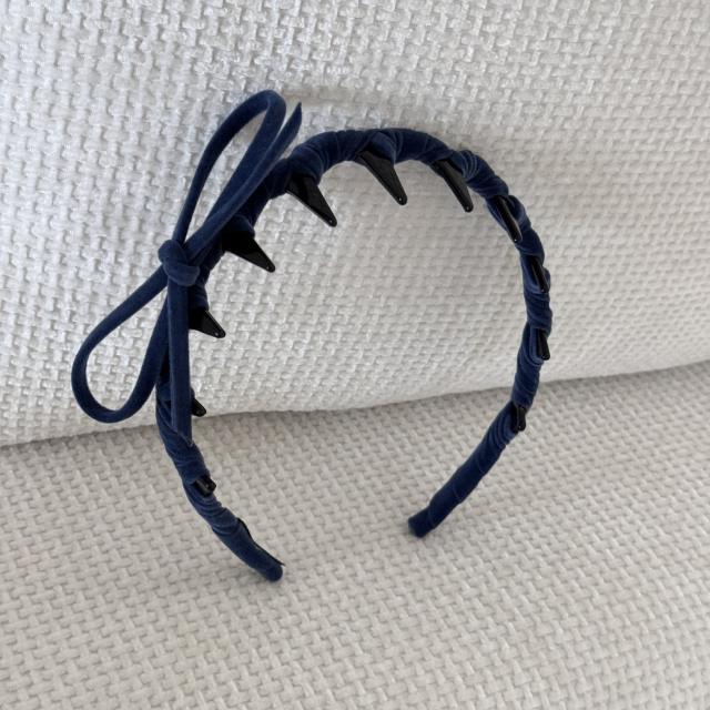Korean fashion sweet bow zig zag headband