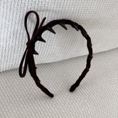 Korean fashion sweet bow zig zag headband