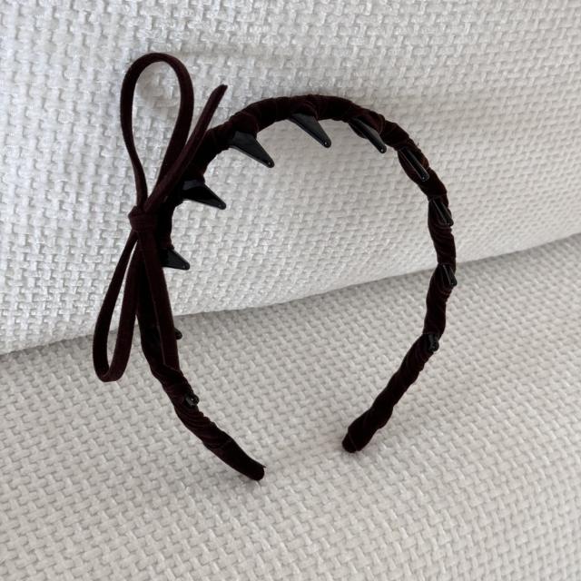 Korean fashion sweet bow zig zag headband