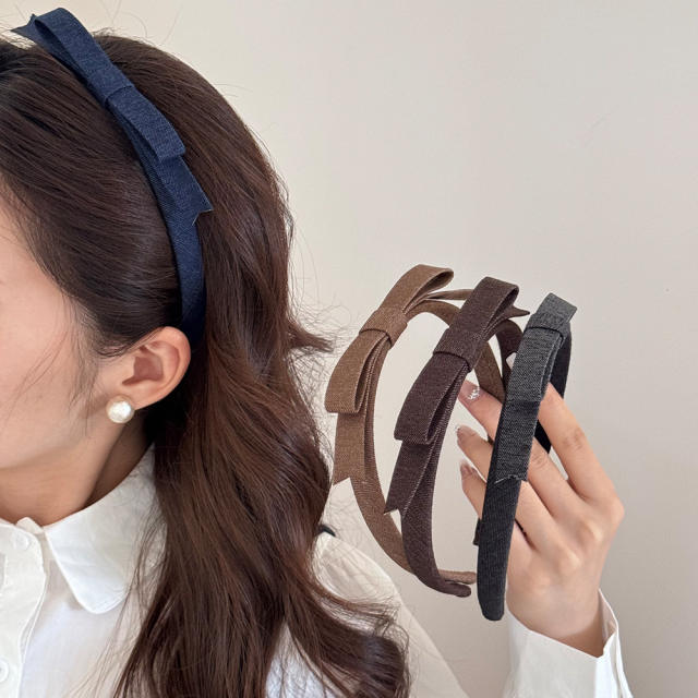 Korean fashion autumn new design sweet bow headband for women