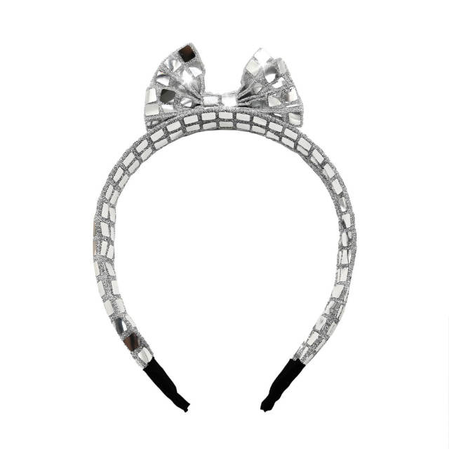 Square Sequin Headband Women's Hair Accessible Luxury Headwear Hair Accessories Wholesale