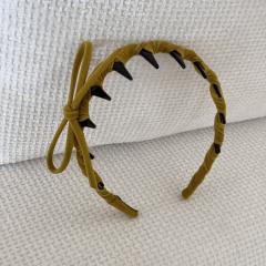 Korean fashion sweet bow zig zag headband