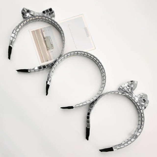 Square Sequin Headband Women's Hair Accessible Luxury Headwear Hair Accessories Wholesale