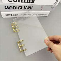 A6 acrylic transparent double-sided film loose-leaf hard shell DIY photo album can be equipped with loose-leaf core
