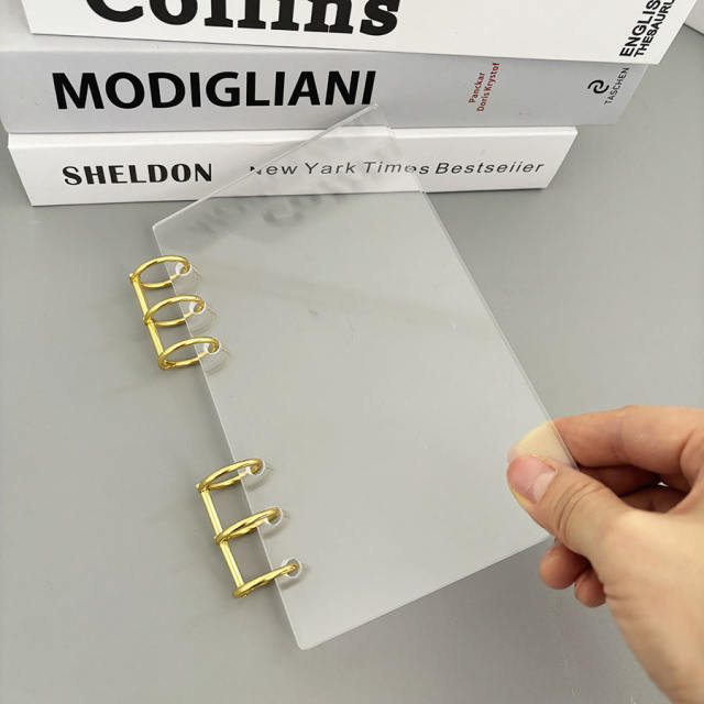 A6 acrylic transparent double-sided film loose-leaf hard shell DIY photo album can be equipped with loose-leaf core