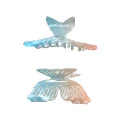 Holiday Gradient blue color fish tail butterlfy hair claw clips