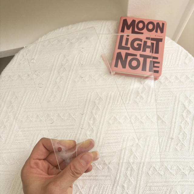 A6 acrylic transparent double-sided film loose-leaf hard shell DIY photo album can be equipped with loose-leaf core
