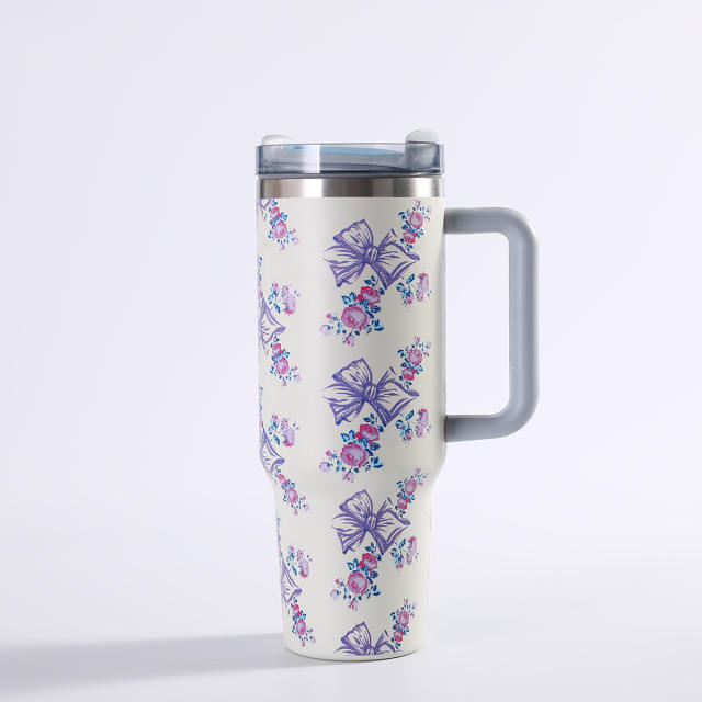 Prosperity Series Stanley 40oz Car Cup 304 Stainless Steel Insulated Cup Large Capacity Car Ice Cup with Handle