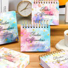2026 English Inspirational Desk Calendar Creative Drum Dance Female Desktop Ornaments 365 Days Calendar Perpetual Calendar
