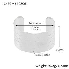 35mm wide design stainless steel cuff bangle arm bangle