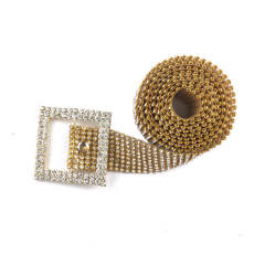 Full Rhinestone Belt Women's Fashionable All-match Full-Diamond Belt